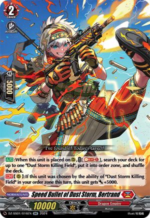 Speed Bullet of Dust Storm, Bertrand - DZ-SS01/016EN - Double Rare