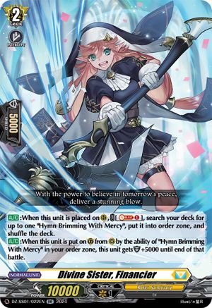 Divine Sister, Financier - DZ-SS01/022EN - Double Rare