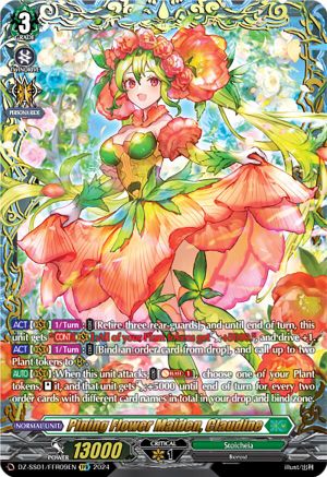 Pining Flower Maiden, Claudine (FFR) - DZ-SS01/FFR09EN - Double Frame Rare