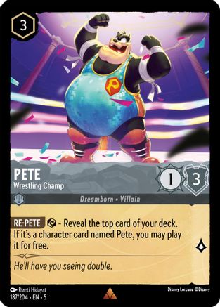 Pete (Wrestling Champ) - 187/204 - Rare