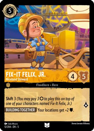 Fix-It Felix, Jr. (Niceland Steward) - 12/204 - Uncommon