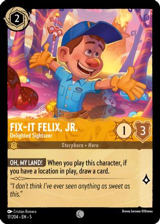 Fix-It Felix, Jr. (Delighted Sightseer) - 17/204 - Common