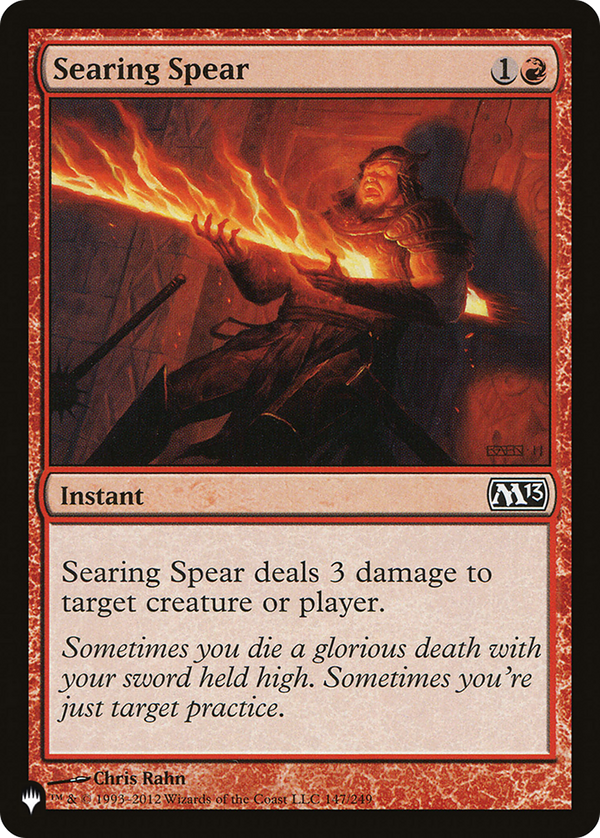 Searing Spear - M13 Reprint (PLST)