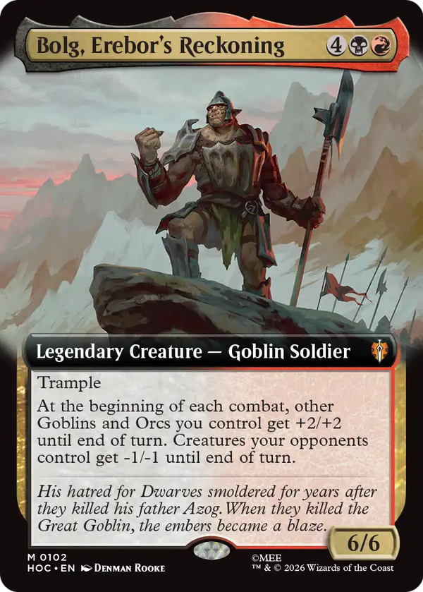Bolg, Erebor's Reckoning - Extended Art (HOC)