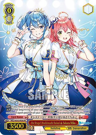 On Stage! Hoshimachi Suisei & Sakura Miko (PR) - HOL/WE45-PE06PR - Promo