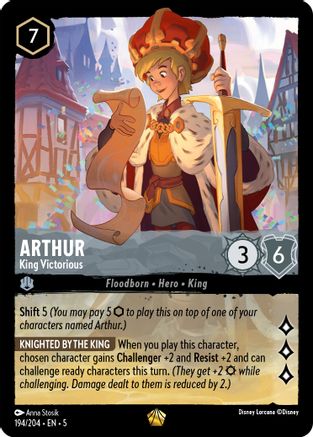 Arthur (King Victorious) - 194/204 - Legendary