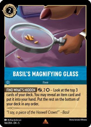 401 Games Canada - Basil's Magnifying Glass - 166/204 - Rare