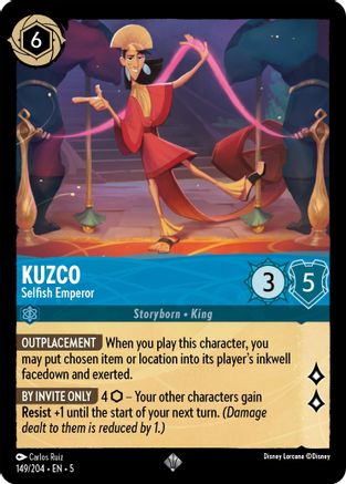 Kuzco (Selfish Emperor) - 149/204 - Super Rare