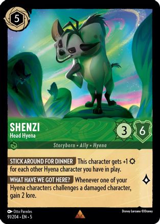 Shenzi (Head Hyena) - 91/204 - Rare