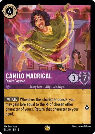 Camilo Madrigal (Family Copycat) - 58/204 - Legendary