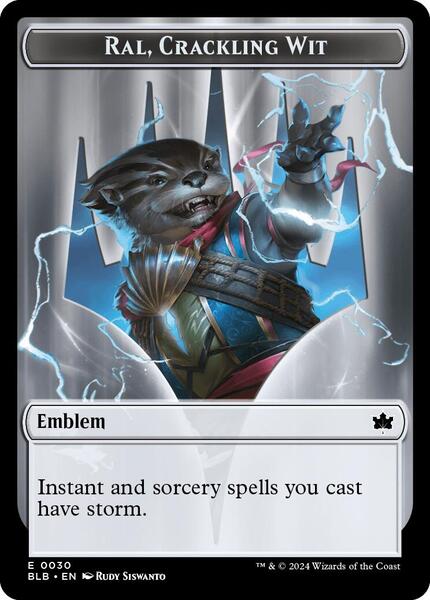 Emblem - Ral, Crackling Wit Token (TBLB)