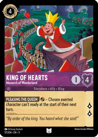 King of Hearts (Monarch of Wonderland) - 57/204 - Uncommon