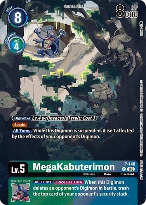 MegaKabuterimon (Block 3) (Update Pack 2024) - P-140 - Promo