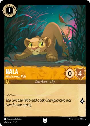 Nala (Mischievous Cub) - 2/204 - Uncommon