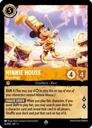 Minnie Mouse (Drum Major) - 15/204 - Super Rare