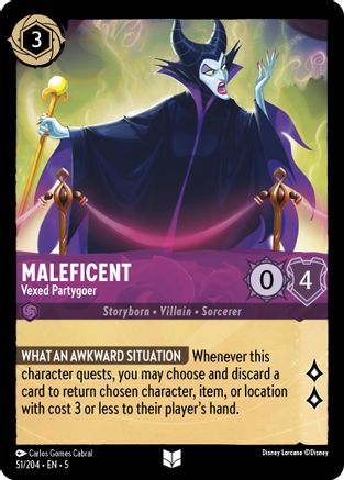 Maleficent (Vexed Partygoer) - 51/204 - Uncommon