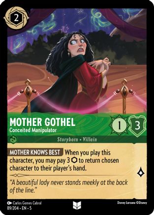 Mother Gothel (Conceited Manipulator) - 89/204 - Uncommon