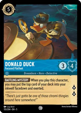 Donald Duck (Focused Flatfoot) - 155/204 - Common