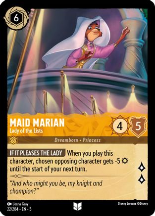 Maid Marian (Lady of the Lists) - 22/204 - Uncommon