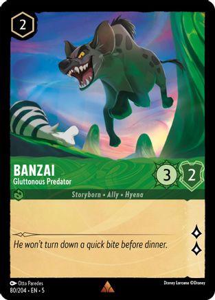 Banzai (Gluttonous Predator) - 80/204 - Rare