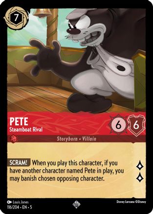 Pete (Steamboat Rival) - 116/204 - Super Rare