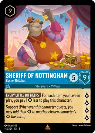 Sheriff of Nottingham (Bushel Britches) - 145/204 - Rare