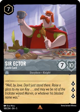 Sir Ector (Castle Lord) - 188/204 - Rare