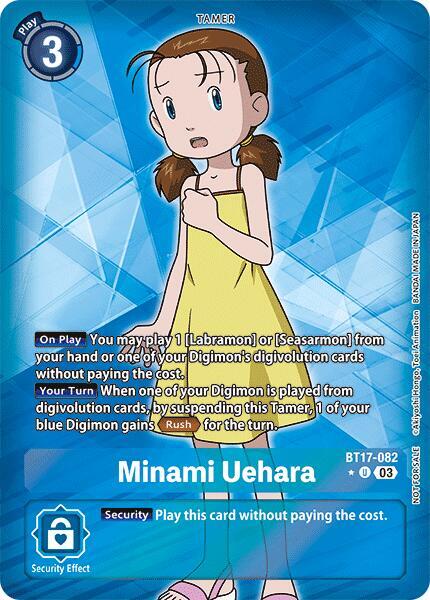 Minami Uehara (Box Topper) - BT17-082 - Uncommon