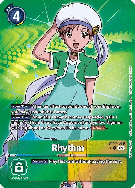 Rhythm (Box Topper) - BT17-089 - Uncommon