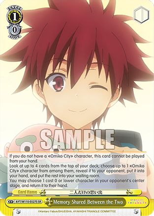Memory Shared Between the Two (SR) - AYT/W110-E027SSR - Super Rare