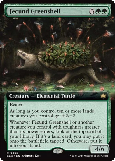 Fecund Greenshell - Extended Art (BLB)