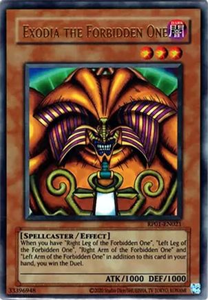 Exodia the Forbidden One (2020 Date Reprint) - RP01-EN021 - Ultra Rare