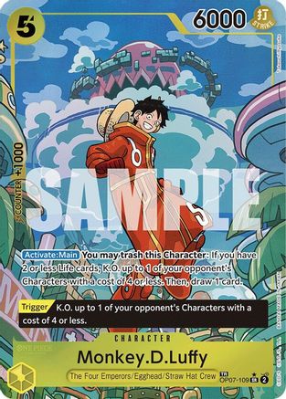 Monkey.D.Luffy (Treasure Rare) - OP07-109 - Super Rare