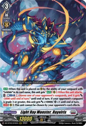 Light Ray Monster, Rayviris - DZ-BT03/010EN - Triple Rare