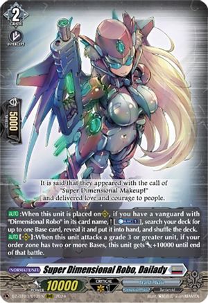 Super Dimensional Robo, Dailady - DZ-BT03/012EN - Triple Rare