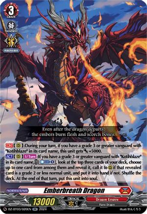 Emberbreath Dragon - DZ-BT03/020EN - Double Rare