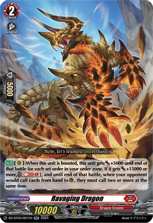 Ravaging Dragon - DZ-BT03/021EN - Double Rare