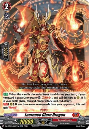 Laurence Glare Dragon - DZ-BT03/022EN - Double Rare