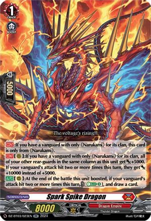 Spark Spike Dragon - DZ-BT03/023EN - Double Rare