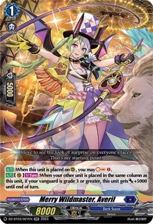 Merry Wildmaster, Averil - DZ-BT03/027EN - Double Rare