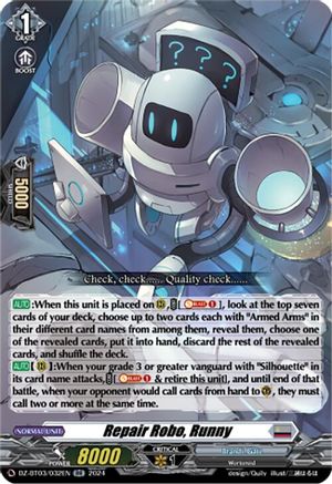 Repair Robo, Runny - DZ-BT03/032EN - Double Rare