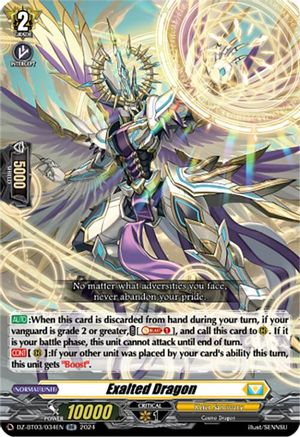 Exalted Dragon - DZ-BT03/034EN - Double Rare