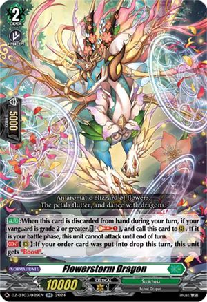 Flowerstorm Dragon - DZ-BT03/039EN - Double Rare