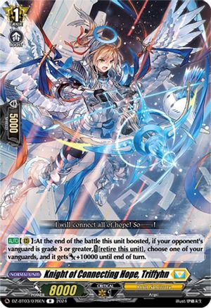 Knight of Connecting Hope, Triffyhn - DZ-BT03/076EN - Rare