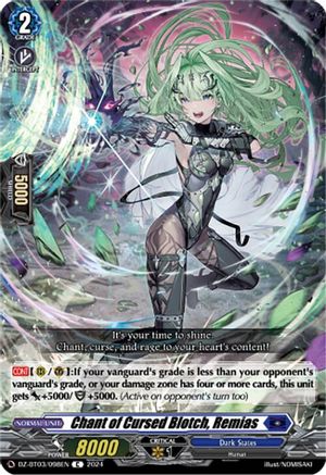 Chant of Cursed Blotch, Remias - DZ-BT03/098EN - Common