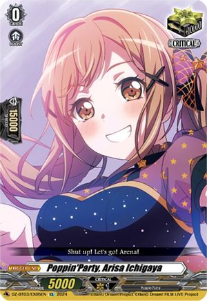 Poppin'Party, Arisa Ichigaya (EX) - DZ-BT03/EX05EN - Extra Rare