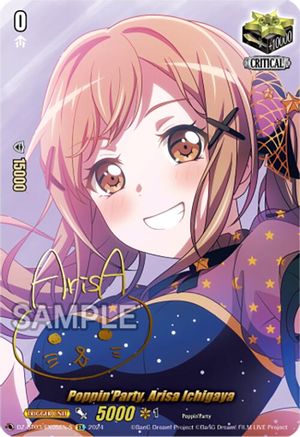 Poppin'Party, Arisa Ichigaya (EX) (Foil) - DZ-BT03/EX05EN-S - Extra Rare (Signature)