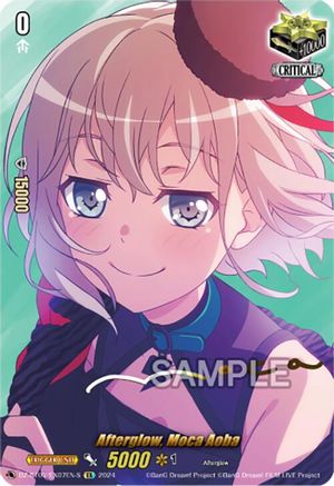 Afterglow, Moca Aoba (EX) (Foil) - DZ-BT03/EX07EN-S - Extra Rare (Signature)