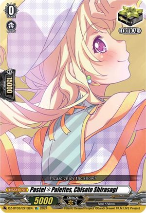 Pastel*Palettes, Chisato Shirasagi (EX) - DZ-BT03/EX13EN - Extra Rare