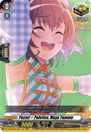 Pastel*Palettes, Maya Yamato (EX) - DZ-BT03/EX14EN - Extra Rare